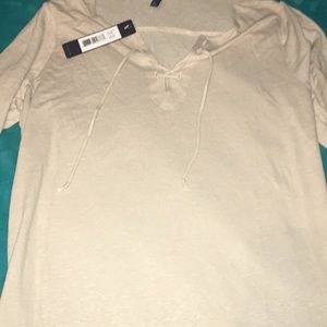 Long sleeve NYDJ corset shirt